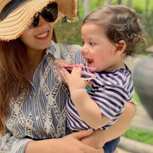 Mira Rajput Instagram - Try and find Zain without a kissie patch.. Happy Birthday to my world ❤️ #bigbabyboy