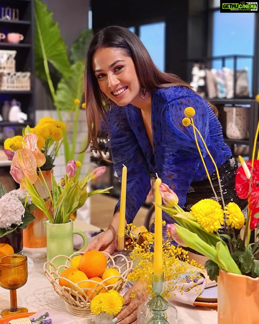 Mira Rajput Instagram - Easy Breezy dining with @hmhome – Food covers, plates, bowls, napkins and cutlery creating a perfect backdrop to enjoy your summer lunch or dinner with some fresh flowers that help build a multidimensional look, whether it’s indoors or outdoors. An oasis to relax, unwind and really feel at HOME! #HMHOME, #WELCOME HOME, @hmhome #AD