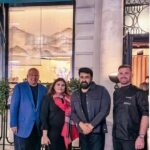 Mohanlal Instagram - A memorable evening with Mr Dinesh Nair at his new Japanese restaurant 'Koyn' in Mayfair, London. The exceptional food by Chef Rhys is a must-try!