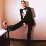 Mrunal Thakur Instagram - Why should boys have all the fun💋 #filmfare Styled by @rahulvijay1988 Make up: @missblender Hair: @swapnil_makeupnhair Photographed by @samrat.02 Suit & Shirt: @rohitgandhirahulkhanna Shoes: @louboutinworld Brooch: @shahabduraziofficial Jewellery: @renuoberoiluxuryjewellery @amigos.Rizwan Assisted by: @kudratanand You guys killed it! Thank you Team