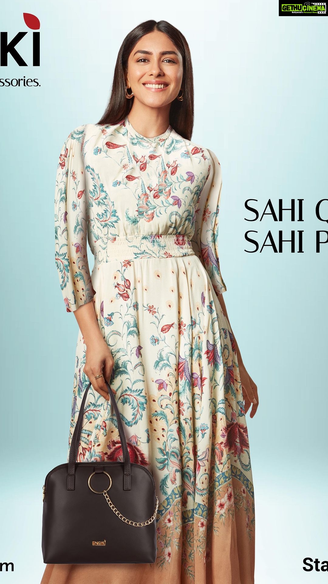 Mrunal Thakur Instagram - Isn’t it awesome when everything happens to be just sahi. Like when sahi style comes at sahi price making you feel just right. Thrilled to be associated with @enoki_world from the House of Baggit which offer wonderful bags and accessories. Check them out at enokibags.com and have fun shopping! Also…Happy to be a part of The Enoki family! #enoki #handbags #fashion #quality#sahiquality#sahiprice#houseofbaggit #ad