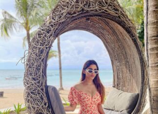 Nabha Natesh Instagram - Diwali-ing in Bali with my babies @nischitaa @sandhya__sabbavarapu : : : Villa @theanvayabeachresortbali Travel Partner @trawel_mart #travelwithnabha #trawelmartexclusive #baliwithtrawelmart #trawelmart