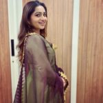 Nakshathra Nagesh Instagram – Throwback to this beautiful outfit I wore for #dhandiyanight ❤️ @theanarkalishop_official how are your outfits so pretty and confortable? 🙈