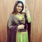 Nakshathra Nagesh Instagram - Throwback to this beautiful outfit I wore for #dhandiyanight ❤️ @theanarkalishop_official how are your outfits so pretty and confortable? 🙈