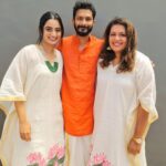 Namitha Pramod Instagram - When Onam is all about Sadhya,Paal ada,Kasavu and happiness♥️ #friendslikefamily #Onamvibes #picoftheday Kochi, India