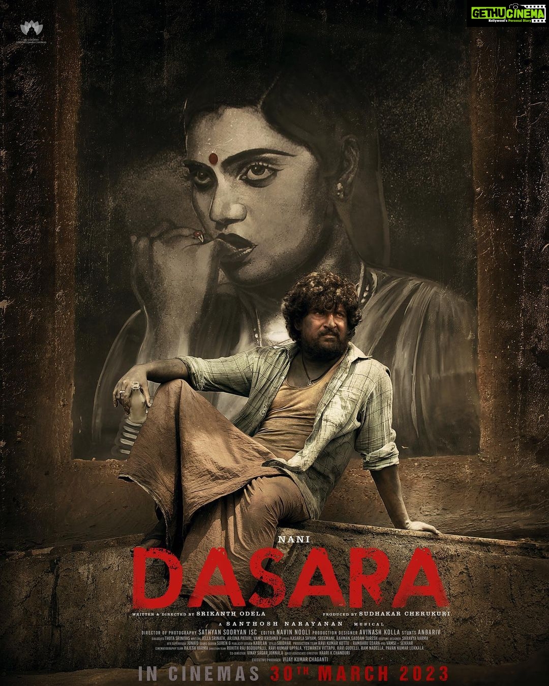 Nani Instagram - MARCH 30TH, 2023 WORLDWIDE 🔥 #EtlaitheGatlayeSuskundhaam This one will be remembered for a long time🖤 Telugu - Tamil - Malayalam - Kannada - Hindi #DASARA @keerthysureshofficial @srikanthodela__ @musicsanthosh @sathyansooryan.isc @navinnooli #SudhakarCherukuri @slv_cinemas