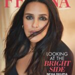 Neha Dhupia Instagram - Winning hearts for over 20 years since the Miss India victory with her infectious smile and #nofilter conversations, Neha Dhupia believes in hustle, hard work and in never giving up. Celebrating the talented and versatile star on our cover Editor: @missmuttoo Art Director and Cover Design: @bendivishan Fashion Editor: @krishnahasleft 📸: @sheldon.santos Hair: Poonam Solanki Makeup: @sonicsmakeup Outfit: Jacket by @geneslhofficial; bra by @marksandspencerindia PR: @think_talkies #nehadupia #feminaindia #femina #digitalcover #celebcover #bollywood #cover