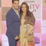 Neha Dhupia Instagram - When we have our work releasing on the same day… true story behind what it takes to get us out of the house and make it to the movies … like @angadbedi says #shaadizaroorkarna 😉♥️🤩 … thank you for coming out and supporting us @behzu @alobo2112 @bindraamritpal @rika_c @kishu87 @rahulgangs_ @guneetmonga @jkdbombay ♥️😍 @amazonminitv #thelist #goodmorning 📸 @ekansh_katiyar @that_cameraguyy