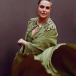 Neha Dhupia Instagram - See green 🍃 . . . . . #eventdiaries 📸 @kapilcharaniya Muah @venusferreira In @theohailakhanofficial