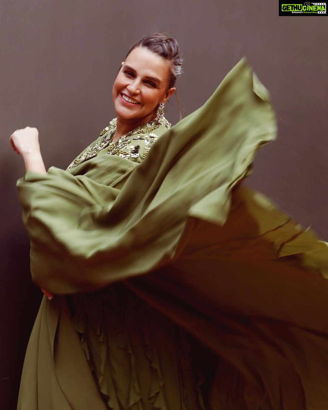 Neha Dhupia Instagram - See green 🍃 . . . . . #eventdiaries 📸 @kapilcharaniya Muah @venusferreira In @theohailakhanofficial