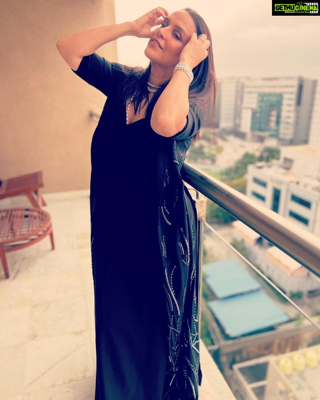 Neha Dhupia Instagram - Too dressed to standstill 😉 . . . . . . . @theohailakhanofficial @karishma.joolry @wardrobist @mitavaswani #eventdiaries