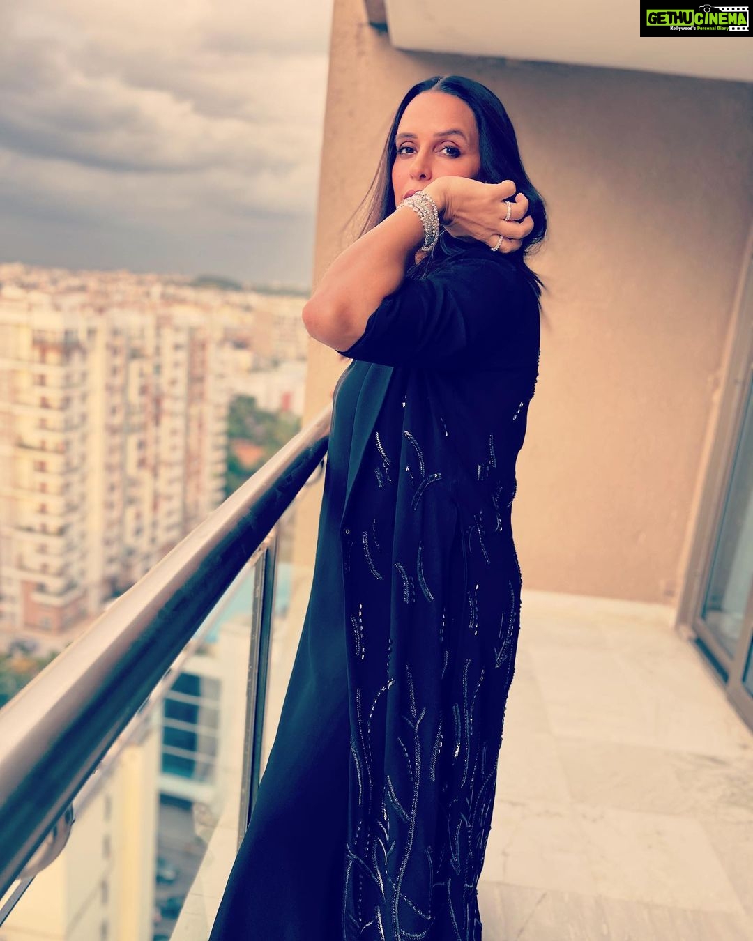 Neha Dhupia Instagram - Too dressed to standstill 😉 . . . . . . . @theohailakhanofficial @karishma.joolry @wardrobist @mitavaswani #eventdiaries