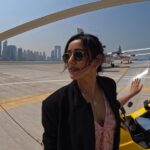 Neha Sharma Instagram - On top of the world ;) what a fun ride this was.. . . #travel #travelgram #travelphotography #dubai #travelbuddies #nehatraveldiaries Skyhub Dubai