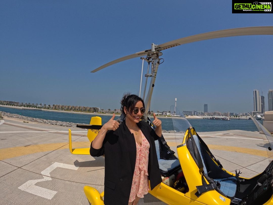 Neha Sharma Instagram - Ready for my ride with @skyhubdubai ππΌππΌπ― Skyhub Dubai