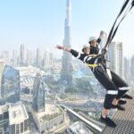 Neha Sharma Instagram - Living on edge with my daredevil.Don’t think I would ever do this if you were not by my side @aishasharma25 Thank you for always pushing me to conquer my fears.A huge shoutout to the coolest team @skyviewobservatory for making this an unforgettable experience 💕💯 #travel #travelgram #travelphotography #dubai #travelbuddies #nehatraveldiaries Sky Views Observatory