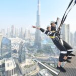 Neha Sharma Instagram - Living on edge with my daredevil.Don’t think I would ever do this if you were not by my side @aishasharma25 Thank you for always pushing me to conquer my fears.A huge shoutout to the coolest team @skyviewobservatory for making this an unforgettable experience 💕💯 #travel #travelgram #travelphotography #dubai #travelbuddies #nehatraveldiaries Sky Views Observatory