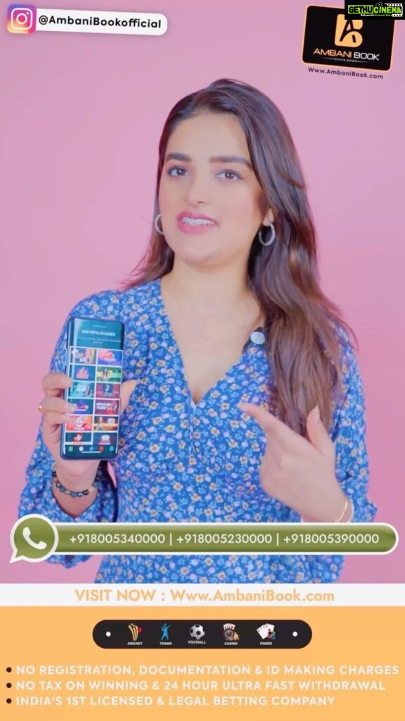 Nidhhi Agerwal Instagram - 😍( @AmbaniBookofficial ) India’s 1st Legal & Licensed Gaming Company ♐ Cricket, Football, Tennis & Over 150 + Type Live Casino Like Teenpatti, Roulette, Andarbahar, Bakra, Poker Etc ♐ No Registration & Documentation Required For Account Opening & Also No Tax On Winning ♐ Open Your Account From Just Rs 100 & Also 24 Hour Rapid Fast Withdrawal Available Any Time Any Where ♐ Login To Www.AmbaniBook.com Or Msg On Below Whatsapp Number To Open Your Account Whatsapp - : 8005230000 8005340000 8005390000 @AmbaniBookofficial Naam Mein He Guarantee Hai 22 Years Of Legacy Since 2000