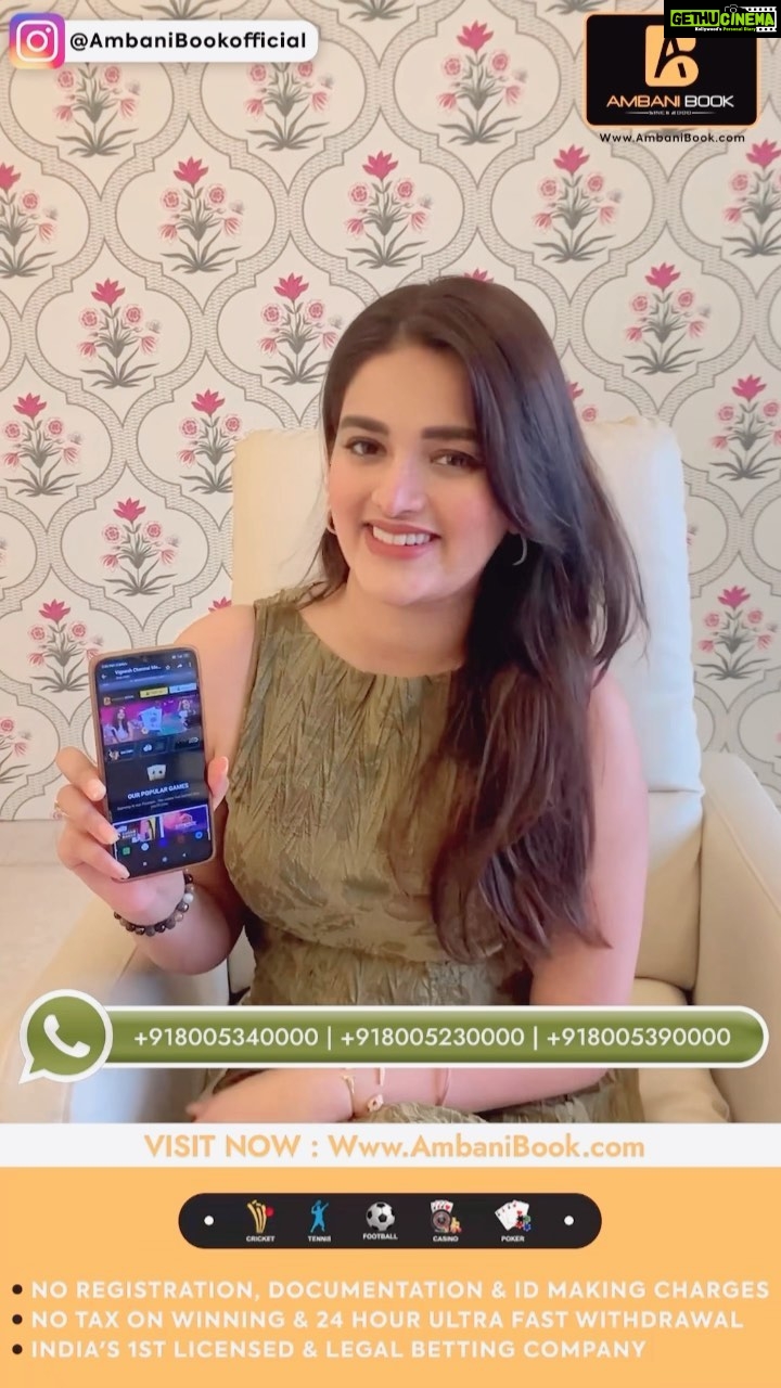 Nidhhi Agerwal Instagram - 😍( @AmbaniBookofficial ) India’s 1st Legal & Licensed Gaming Company ♐ Cricket, Football, Tennis & Over 150 + Type Live Casino Like Teenpatti, Roulette, Andarbahar, Bakra, Poker Etc ♐ No Registration & Documentation Required For Account Opening & Also No Tax On Winning ♐ Open Your Account From Just Rs 100 & Also 24 Hour Rapid Fast Withdrawal Available Any Time Any Where ♐ Login To Www.AmbaniBook.com Or Msg On Below Whatsapp Number To Open Your Account Whatsapp - : 8005230000 8005340000 8005390000 @AmbaniBookofficial Naam Mein He Guarantee Hai 22 Years Of Legacy Since 2000