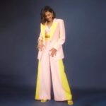 Niharika Konidela Instagram - Power suit, but make it fun ! 💛 Outfit by @ranbirmukherjeeofficial Jewels by @misho_designs Heels by @paioshoes HMU by @makeup.artist.anusha Styled by @sayali_vidya Clicked by @mourya Show runner @sunnybond 😅