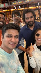 Nikhil Siddhartha Instagram - Watched #karthikeya2 ? 🤔🤩🫢😄 thanks for all the love ❤️ @actor_nikhil @harshachemudu @chandoo.mondeti @actorysr @karthik.gattamneni 🔥♥️