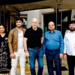 Nikhil Siddhartha Instagram – Success meet in Mumbai celebrating #Karthikeya2hindi was soo much fun 🔥🔥🔥 thanks to the Hindi Media for such a warm welcome and @AnupamPKher ji for the Awesome interaction and Spontaneity 🙏🏽👻💥 @AbhishekOfficl @vishwaprasadtg @anupampkher