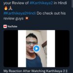 Nikhil Siddhartha Instagram – 🙏🏽🔥🔥The Response to #Karthikeya2Hindi #Karthikeya2 Across India and overseas 🙏🏽🙏🏽🙏🏽