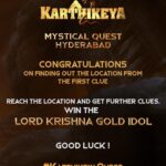 Nikhil Siddhartha Instagram – A lot of you have found out the location from the #KarthikeyaQuest’s 1st clue, Congratulations!

But the job is half done. Head out to that location to find the clue for the next location which will lead you to the Lord Krishna Gold Idol ❤️

Good Luck!

#Karthikeya2 @anupamaparameswaran96