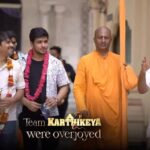 Nikhil Siddhartha Instagram - The Mystical Movie #Karthikeya2 had a Magical Experience at ISKCON Brindavan. Powerful Facts Were Spoken By The Spokesperson of #ISKCON Radharam Das ji thanking The team for bringing out the True Facts and glory of Lord Sri Krishna in the Movie.