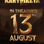 Nikhil Siddhartha Instagram - Heartfelt Apologies to keep u all waiting a day longer 🙏🏽🙏🏽🙏🏽 13th AUGUST Theatres Lo Kaluddam💥💥💥… #Karthikeya2 #krishnaistruth