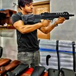 Nikhil Siddhartha Instagram – Live Weapons Training…
 For one Adrenaline Pumping Project with @garrybh1988 @iswarya.menon @tej_uppalapati @red.cinemas