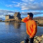 Nikhil Siddhartha Instagram - If you don't build castles in the air you won't build anything on the ground.... ❤️ #scotland #eileandonancastle #travel #travelphotography Eilean Donan Castle