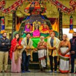 Nikhil Siddhartha Instagram - Shooting for a Massive Schedule in London... The unit Made sure to take the Darshan of Lord Karthikeya Swamy at the Ilford London Murugan Temple 🙏🏽 @sudheerkvarma @rukmini_vasanth @divyanshak @harshachemudu @svccofficial #bvsnprasad London Sri Murugan Temple, East Ham