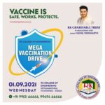 Nikhil Siddhartha Instagram - Me Nikhil with RK Charitable Trust will be doing our bit by Conducting a FREE VACCINATION DRIVE open for everyone IN VIJAYWADA. Location is at RK College Of Engineering Kethanakonda Vjwd. Please Come this 2nd Sept & Get Vaccinated. 🙏🏼 @mahendranathmadduluri @amaryadhav_official #MMKondaiah
