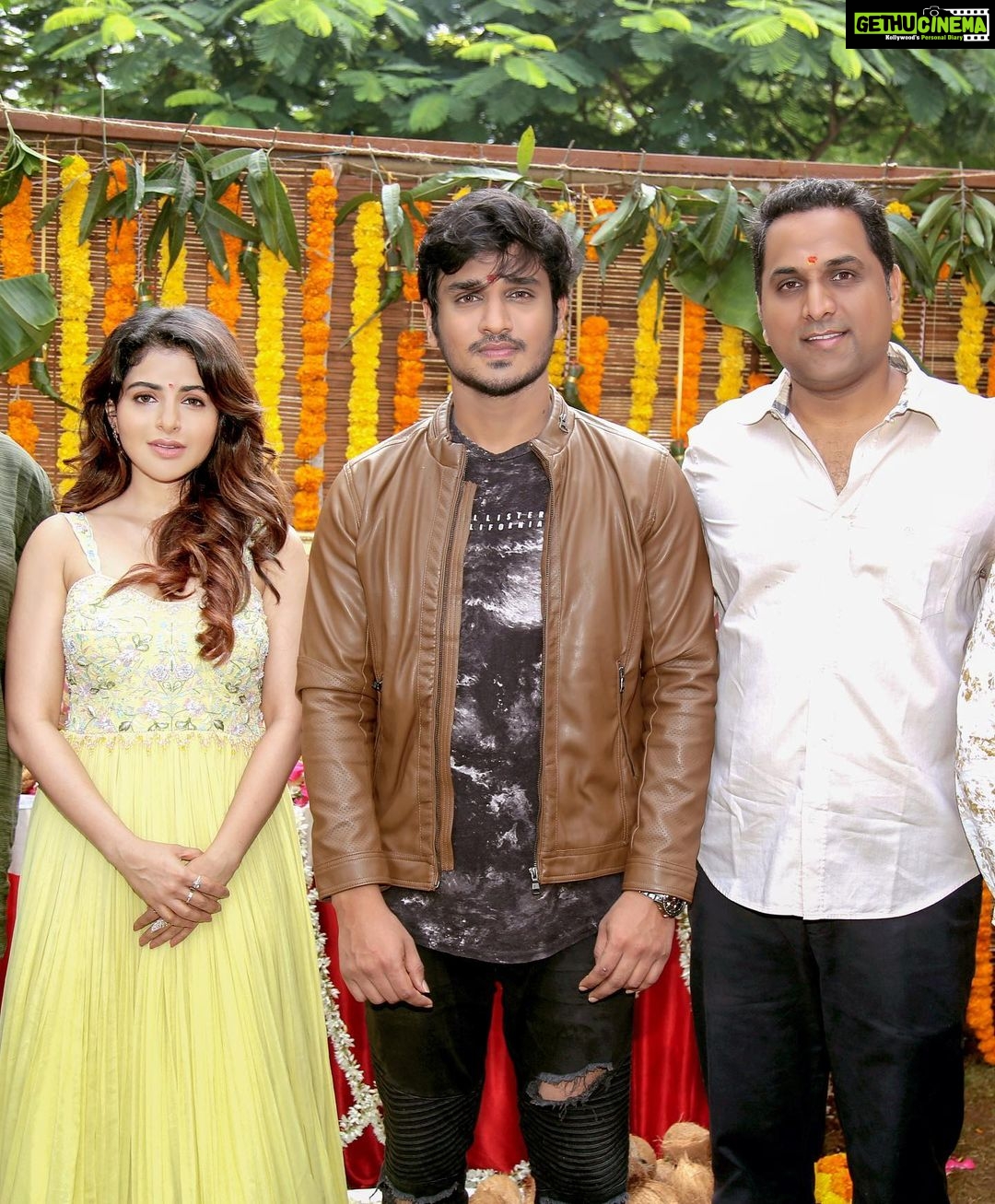 Nikhil Siddhartha Instagram - My 19th Film to start shooting... From Today... Directed by @garrybh1988 Produced by #RedCinemas #RajshekarReddy @tej_uppalapati With @iswarya.menon