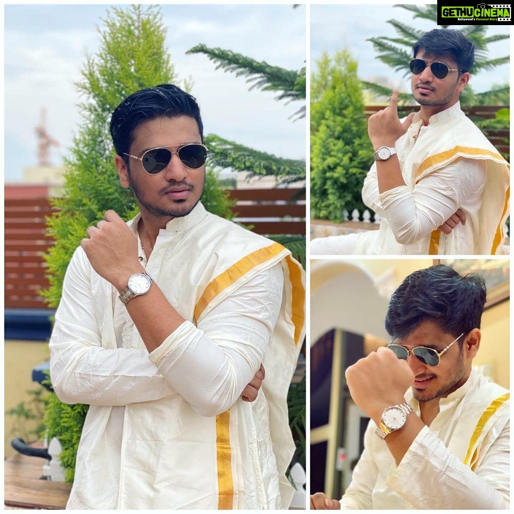 Nikhil Siddhartha Instagram - This year, I'm celebrating #OnamWithTMX and this exquisite range of festive watches by TMX is my new favourite. Onam, a festival that celebrates new harvests, new dreams and new goals! I cherish all the moments of festivities with my loved ones. Lets celebrate new beginnings together! Get your TMX watch at your nearest watch retailer today! #HappyOnam #Onam #Celebration #Onam2020 #TimexIndia #TMX