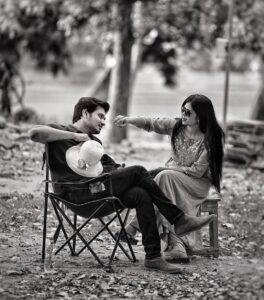 Nikhil Siddhartha Instagram - When Wifey Came to the Shoot Location 👫 @pallavi.varma 
PC- @seshu__vardhan