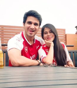 Nikhil Siddhartha Instagram - She had to become an Arsenal fan🤪... Arsenal Vs Tottenham 👻 Ready for the North London Derby 👻 #arsenal @arsenal @pallavi.varma @aftvmedia