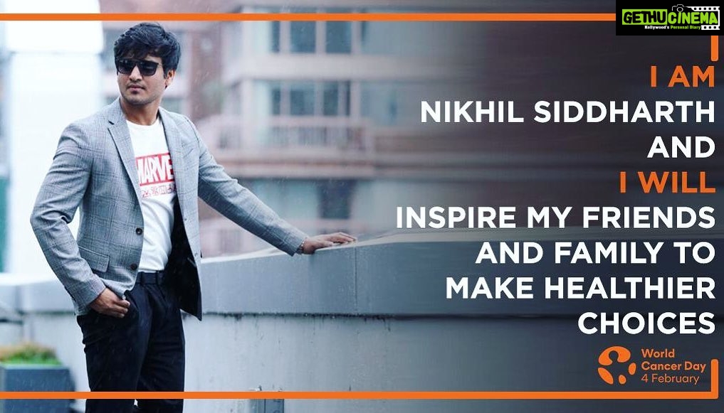 Nikhil Siddhartha Instagram - Cancer Can Be Prevented With a Healthy Lifestyle, And Treated too.. I join this initiative by @drvijaykaranreddy to fight Cancer in all its forms.