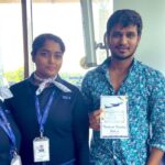 Nikhil Siddhartha Instagram – ‪Nice of @IndiGo6E to present me with their congratulations on the success of  #ArjunSuravaram 😍🤗 ‬