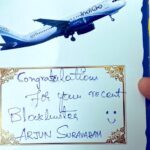 Nikhil Siddhartha Instagram - ‪Nice of @IndiGo6E to present me with their congratulations on the success of #ArjunSuravaram 😍🤗 ‬