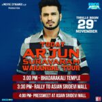 Nikhil Siddhartha Instagram – ‪WARANGAL… ‬
‪LAUNCHING The KANNE KANNE FULL VIDEO today at 5 pm at Warangal Asian Sridevi Mall… ‬
‪Come Join me in Launching the Song 👻👻👻 ##ArjunSuravaram  @itsmelavanya @TagoreMadhu @vennelakish