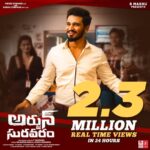 Nikhil Siddhartha Instagram - Its been 1 day and 2.3 Million views for the TEASER of our film #ArjunSuravaram Sooo much love and wishes sent to me in the last 24 hrs... I want to thank you all for this..and hoping u enjoy the movie too 😘 Love each of U 😍