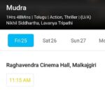 Nikhil Siddhartha Instagram – Guys OUR MOVIE is NOT RELEASING this week… SOME ppl with evil intentions have used the exact SAME LOGO DESIGN nd put MY NAME in the BOOKINGS APP… Including the Cast,Technicians nd my name  in the Movie Bookings is absolute Cheating…
My Producers are on the case and will  UPDATE u soon with the details.. We will sort this 👇 #Mudra