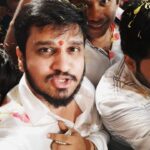 Nikhil Siddhartha Instagram - KHAIRTABAD GANESH aarti nd Blessings teeskodam jarigindi... JAI BOLO GANESH MAHARAJ KI JAI... 🙏