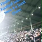 Nikhil Siddhartha Instagram – ‪India Vs Kenya FOOTBALL FINAL… @chetrisunil11 u asked and we are Here to Sing shout and support our Indian Team.. 2 goals scored .. many more to come … electric here in the Mumbai football arena stadium  #INDvKEN #IntercontinentalCup #JaiHind‬