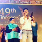 Nikhil Siddhartha Instagram - Thanks Cinegoer for recognising nd awarding for what I did in KESHAVA On MOTHERS DAY.. I Dedicate this Award to my Mom Veena Siddhartha...