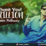 Nikhil Siddhartha Instagram – Realised my TWITTER FAMILY went past the 1 MILLION Members mark. Wow… Thanks for the love and yeah we shall use the blue tick & the million power to make as much impact nd change as possible 😊🤗