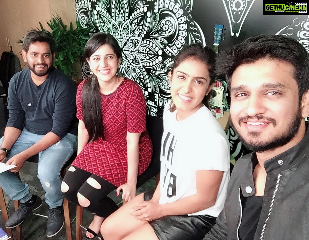 Nikhil Siddhartha Instagram - We are at the FACEBOOK OFFICE.. going live on my Facebook Profile now.