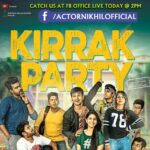 Nikhil Siddhartha Instagram - Hello lovely ppl... Catch the KIRRAK PARTY team live from the Facebook Office from 2 pm today😊