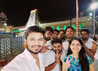 Nikhil Siddhartha Instagram - Wrapped the KIRRAK BUS TOUR up with the Darshan of Lord Tirumala Tirupati Venkateshwara. Such Magic taking his blessings.. need all your blessings too for MARCH 16.. NOW Trailer in the Evening and Pre Release Event tonight